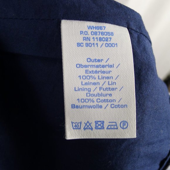 Boden Chambray Linen Sleeveless Fit N Flare Dress - Picture 6 of 6